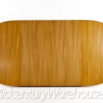 Edward Wormley for Dunbar Mid Century Bleached Mahogany Expanding Dining Table with 2 Leaves