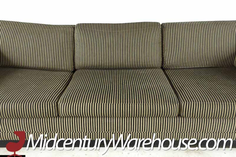 Milo Baughman Style Mid Century Rosewood Case Sofa