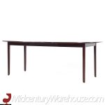 Ole Wanscher Mid Century Danish Rosewood Expanding Dining Table with 2 Leaves