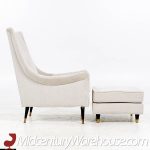 Selig Mid Century Lounge Chair and Ottoman