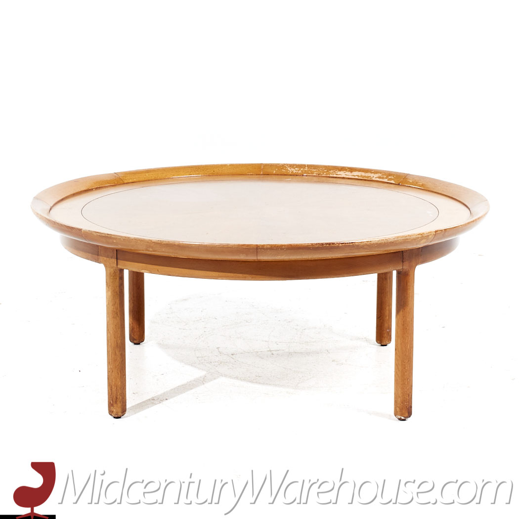 Tomlinson Sophisticate Mid Century Round Walnut Coffee Table