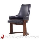 United Furniture Mid Century Walnut Tiki Dining Chairs - Set of 6