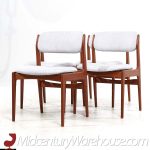 Erik Buch Mid Century Danish Teak Dining Chairs - Set of 4