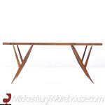 Ico Parisi for Singer and Sons Mid Century Walnut and Brass Console Table