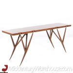 Ico Parisi for Singer and Sons Mid Century Walnut and Brass Console Table