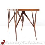 Ico Parisi for Singer and Sons Mid Century Walnut and Brass Console Table