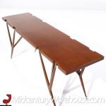 Ico Parisi for Singer and Sons Mid Century Walnut and Brass Console Table