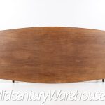 Jens Risom Mid Century 10 Foot Walnut Dining Table