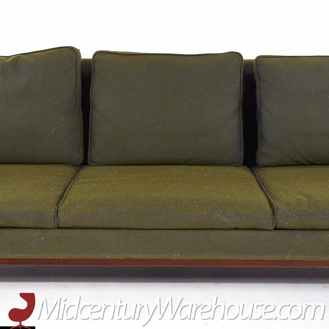 Jens Risom Model 2516 Mid Century Walnut Sofa