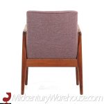 Jens Risom Mid Century Walnut Lounge Chairs - Pair