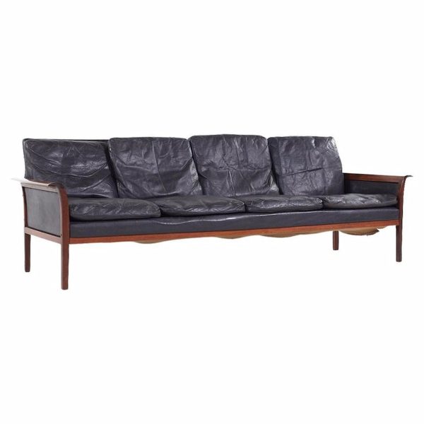 knut sæter for vatne møbler mid century norway rosewood 4 seater sofa