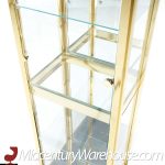 Mastercraft Style Mid Century Brass and Glass Display Case