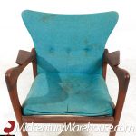 Adrian Pearsall for Craft Associates Mid Century 2291-c Walnut Lounge Chair