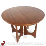 Broyhill Brasilia Walnut Round Pedestal Dining Table with 3 Leaves