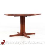 D-scan Mid Century Teak Expanding Dining Table with 2 Leaves