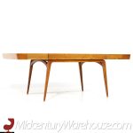 Edmond Spence Mid Century Birch Expanding Dining Table with 2 Leaves