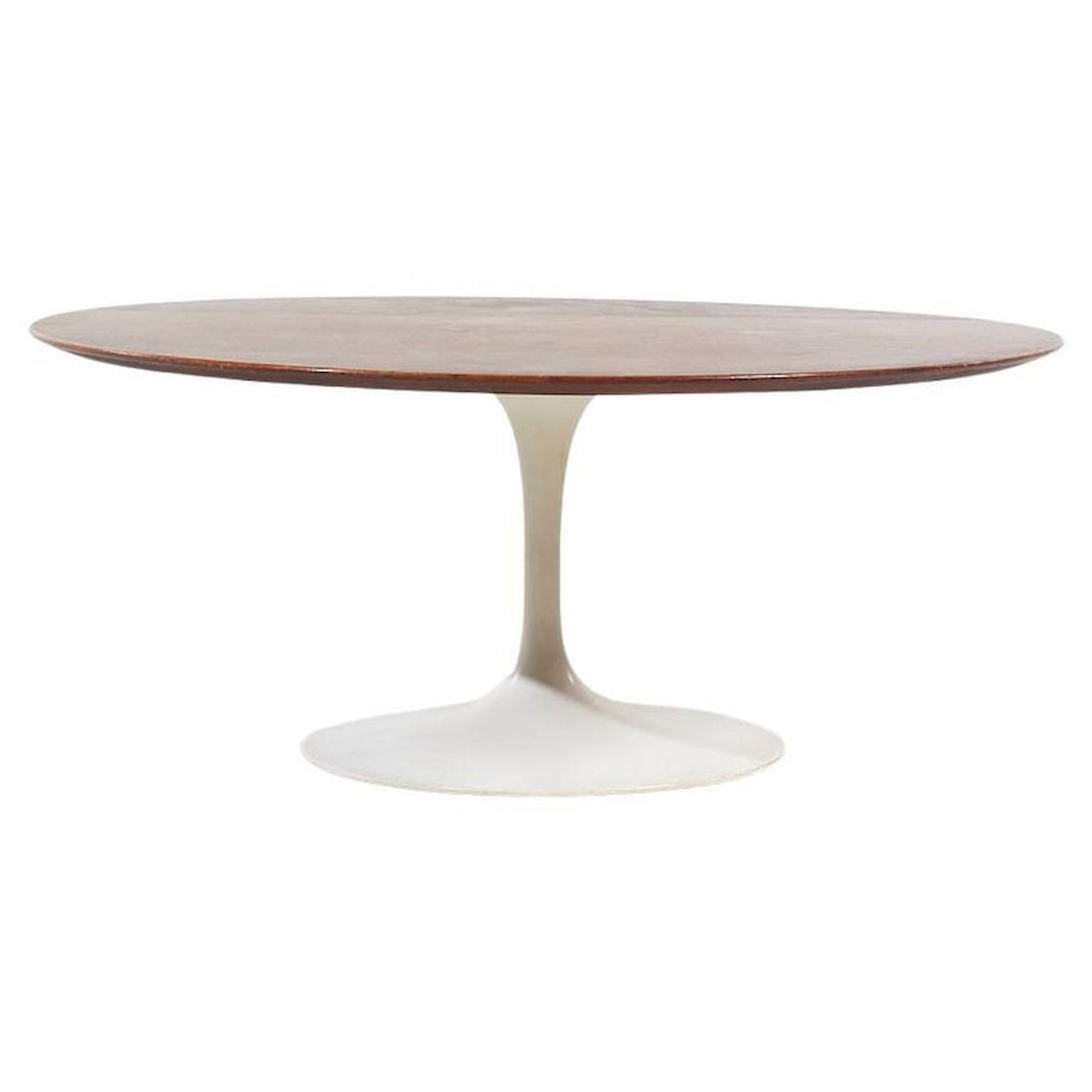 Eero Saarinen for Knoll Mid Century Tulip Walnut Coffee Table
