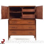 Kent Coffey Perspecta Mid Century Walnut and Rosewood Gentlemans Chest