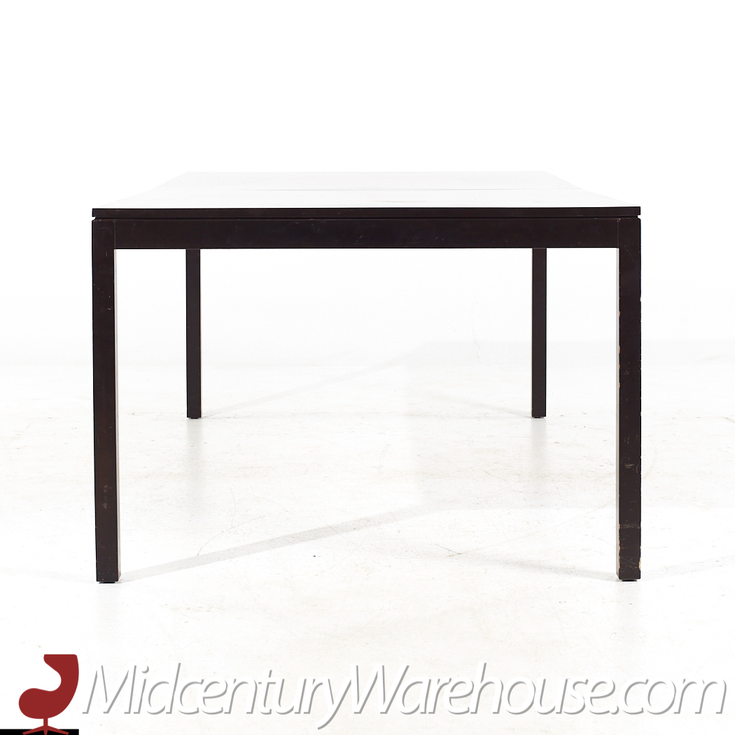 Milo Baughman for Directional Inlaid Dining Table with 2 Leaves