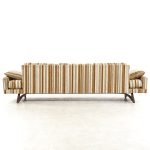 Adrian Pearsall for Craft Associates Mid Century Walnut Gondola Sofa
