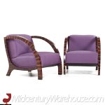 Belgian Art Deco Lounge Chairs - Pair