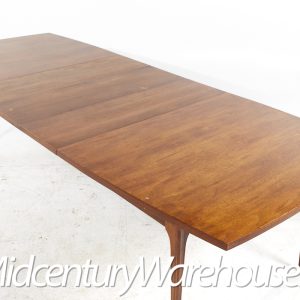 Broyhill Brasilia Mid Century Walnut Dining Table with 3 Leaves | Mid ...