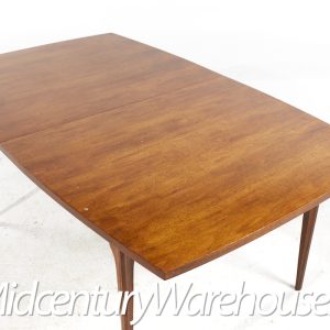 Broyhill Brasilia Mid Century Walnut Dining Table with 3 Leaves | Mid ...