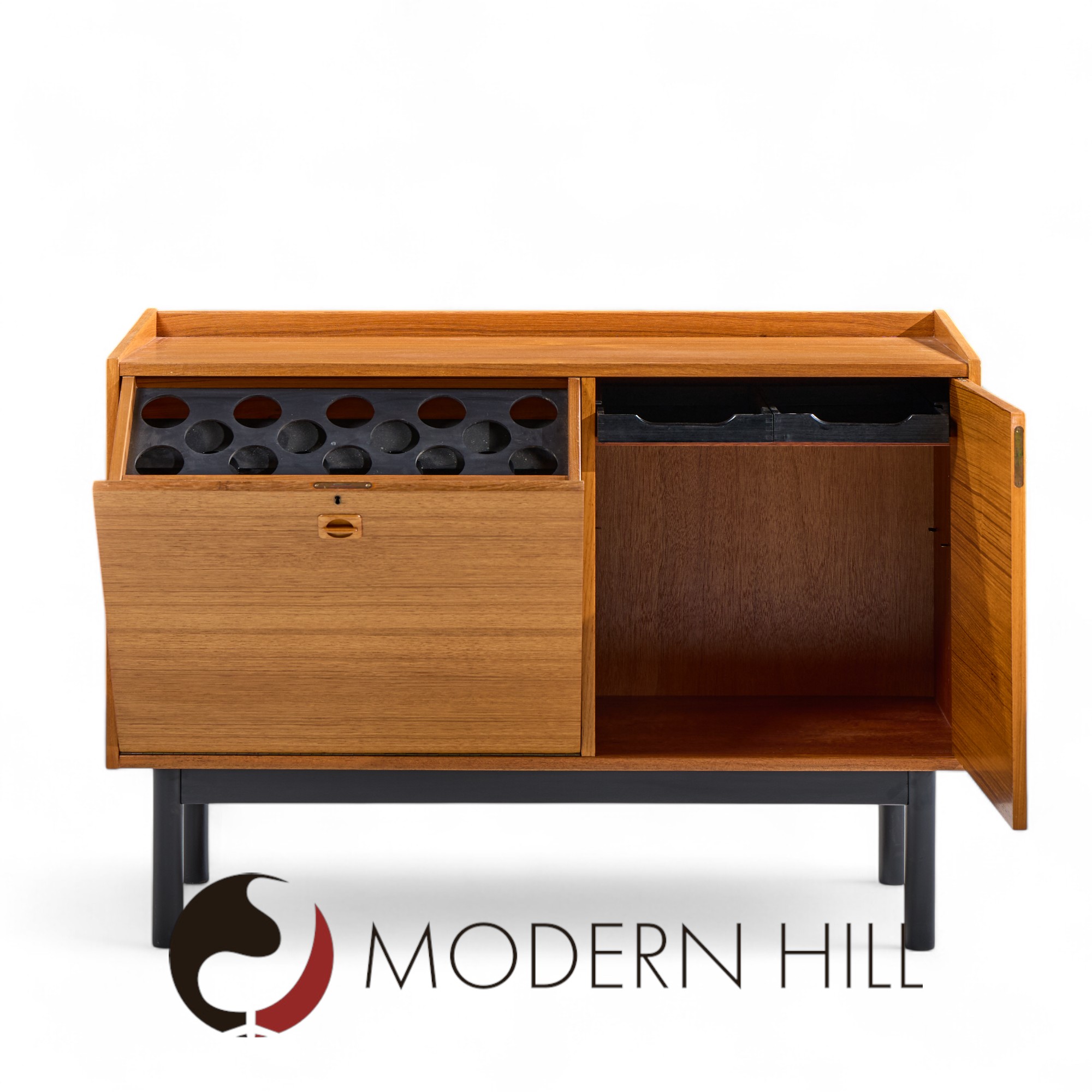 Mid Century Danish Teak Bar Cabinet