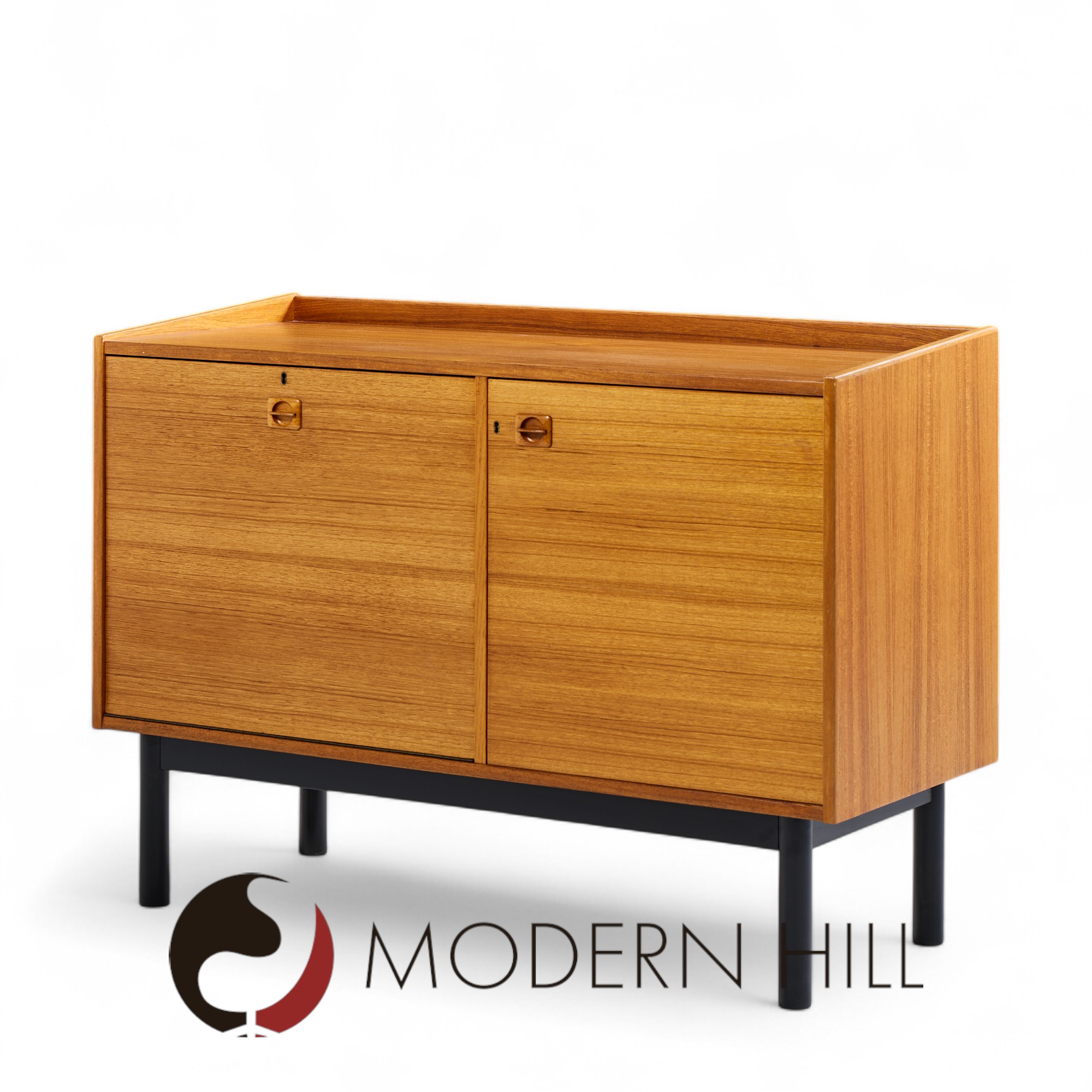 Mid Century Danish Teak Bar Cabinet