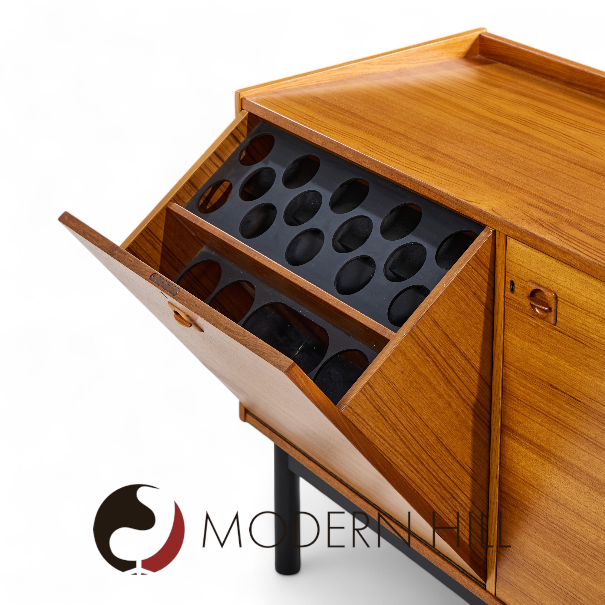 Mid Century Danish Teak Bar Cabinet
