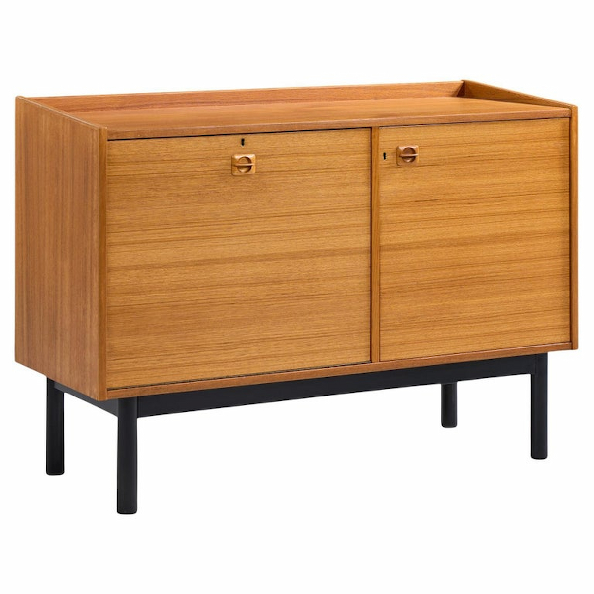 Mid Century Danish Teak Bar Cabinet