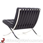 Mies Van Der Rohe for Knoll Mid Century Stainless Steel Frame Barcelona Lounge Chair