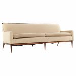 Paul Mccobb Style Mid Century Walnut Sofa