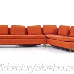 Paul Mccobb Style Rowe Mid Century Brass Sectional Sofa