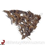 Silas Seandel Style Mid Century Brutalist Brass Birds Wall Sculpture