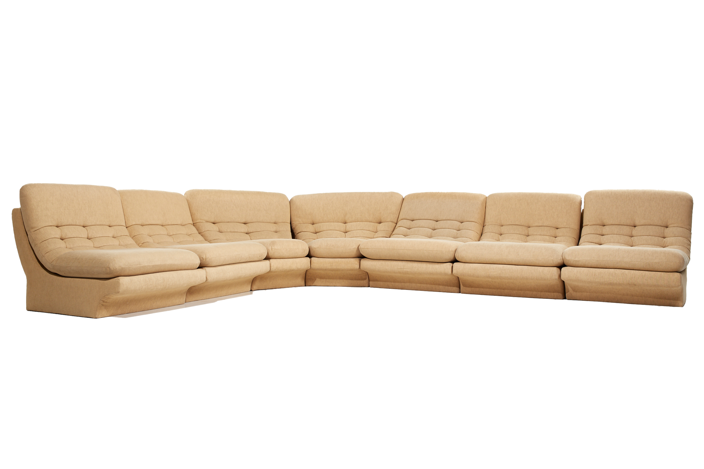 vladimir kagan style mid century sectional sofa