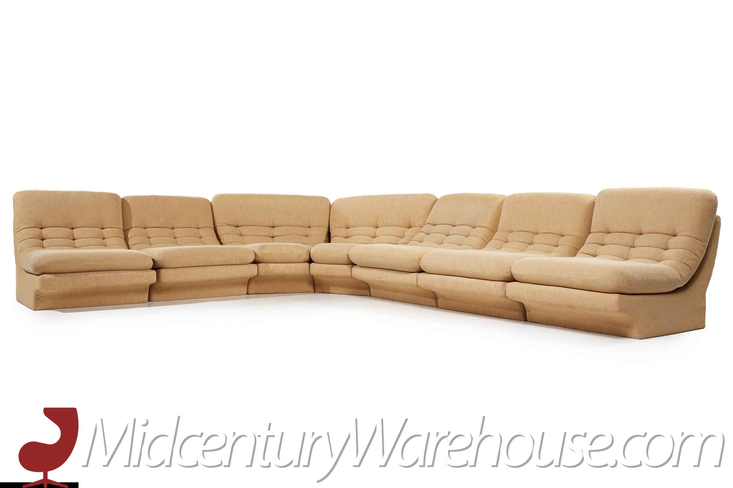 Vladimir Kagan Style Mid Century Sectional Sofa