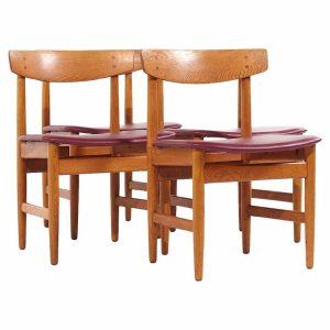 børge mogensen for karl andersson model 543 mid century teak dining chairs - set of 4