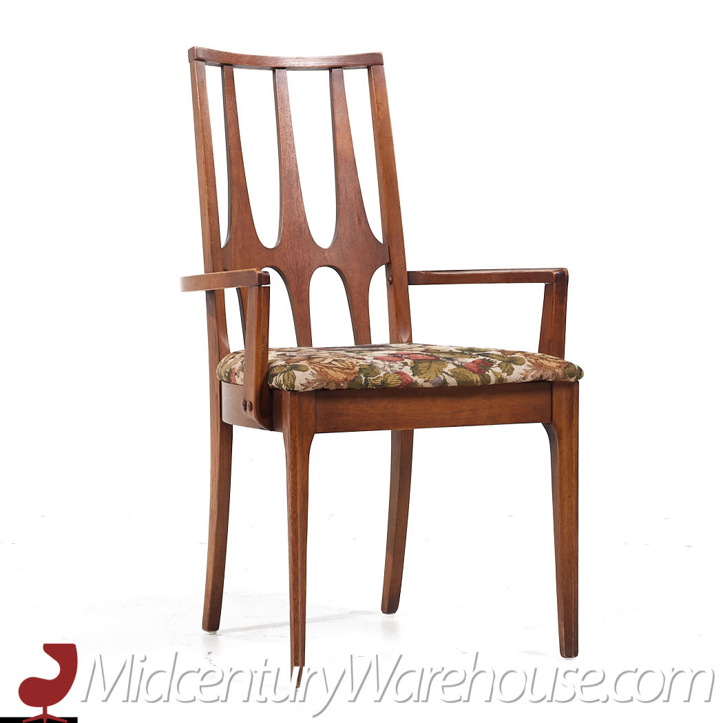 Broyhill Brasilia Mid Century Walnut Dining Chairs - Set of 6