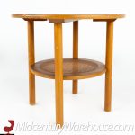 Conant Ball Mid Century Maple and Cane Side Table