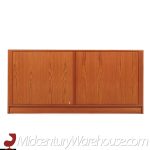 Dyrlund Mid Century Danish Teak Tambour Door Lowboy Dresser