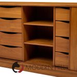 Dyrlund Mid Century Danish Teak Tambour Door Lowboy Dresser | Mid Century Modern Furniture - Mid Century Furniture Chicago Dyrlund Mid Century Danish Teak Tambour Door Lowboy Dresser