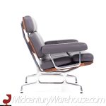Eames for Herman Miller Model Es108 Mid Century Leather and Walnut Two-seat Sofa