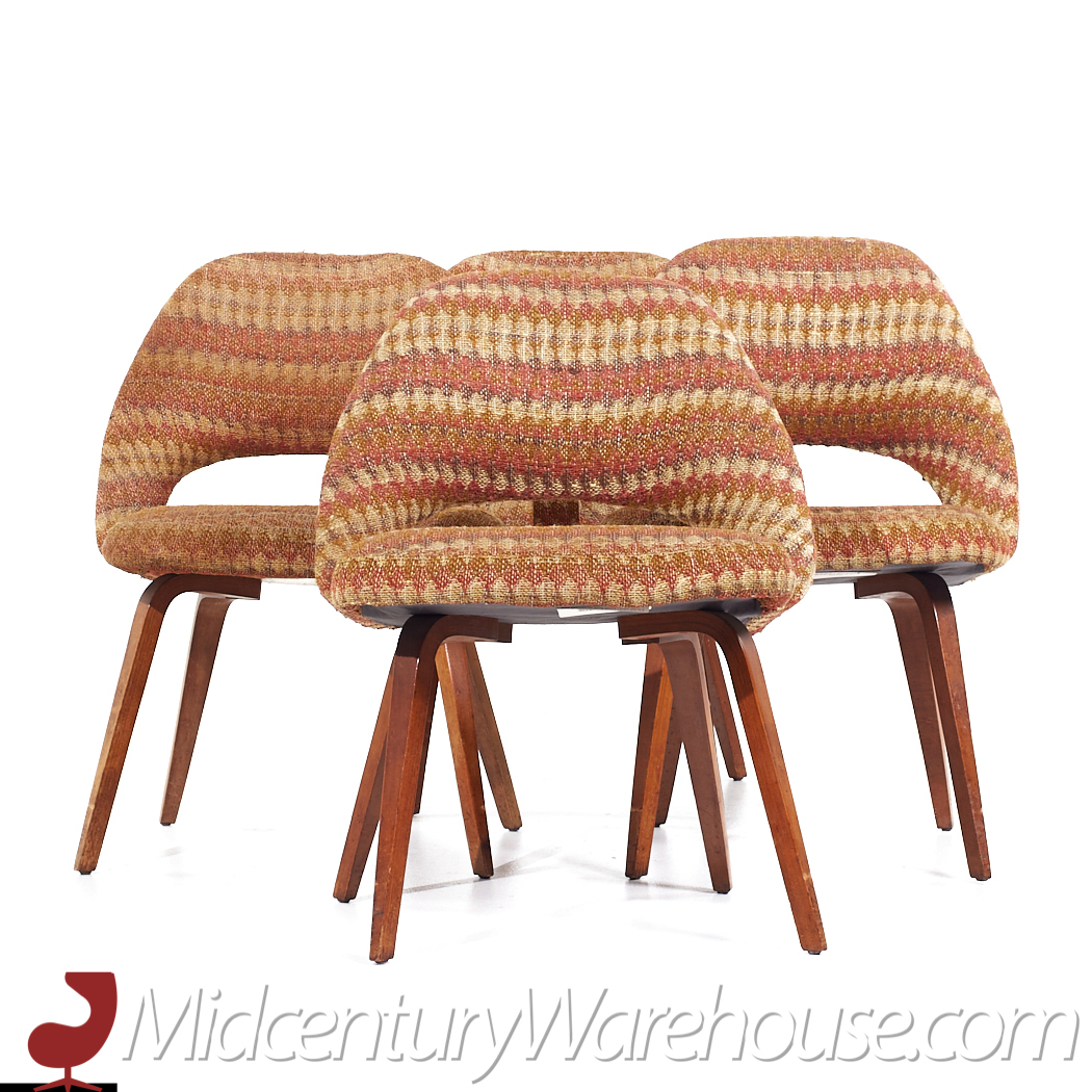 Eero Saarinen for Knoll Bentwood Executive Dining Chairs - Set of 4