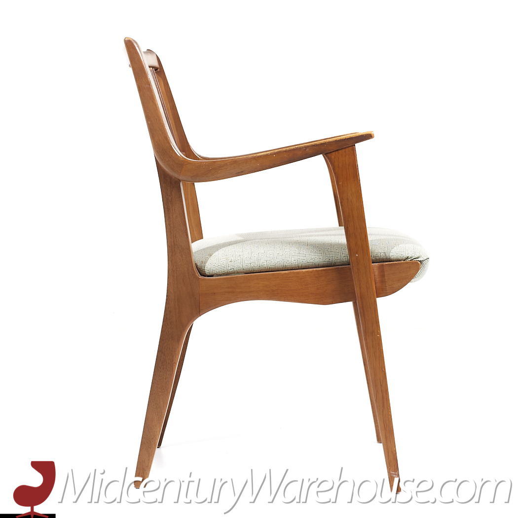 John Van Koert for Drexel Mid Century Walnut Dining Chairs - Set of 6