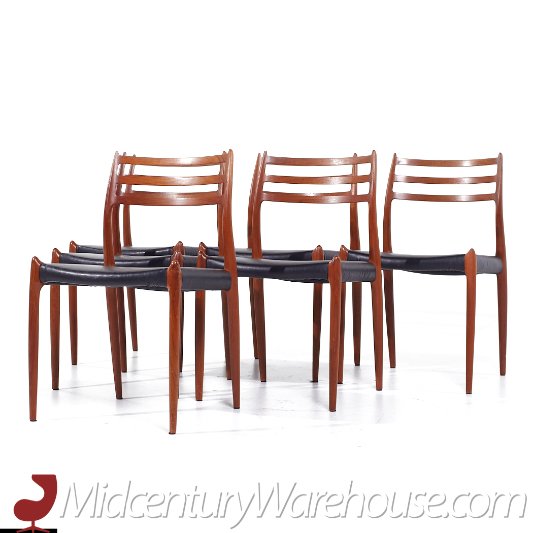 Moller Model 78 Mid Century Dining Chairs - Set of 6