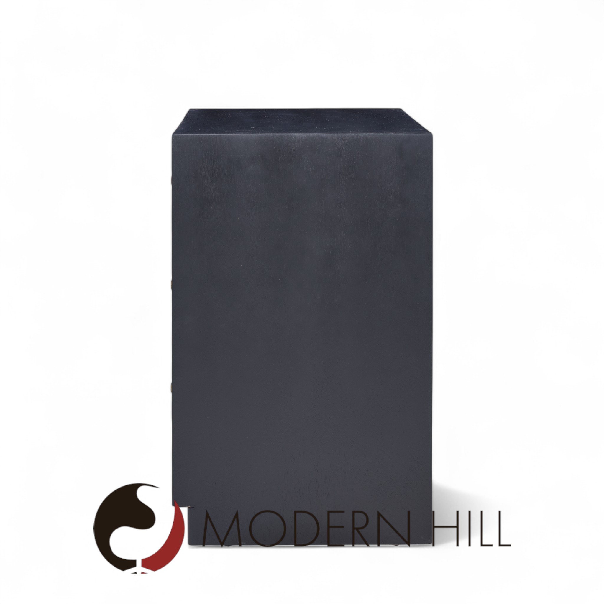 T.h. Robsjohn Gibbings for Widdicomb Modern Mid Century Maple and Brass Three Drawer Chest - Pair