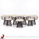 Warren Platner for Knoll Mid Century Bronze Dining Chairs - Set of 8