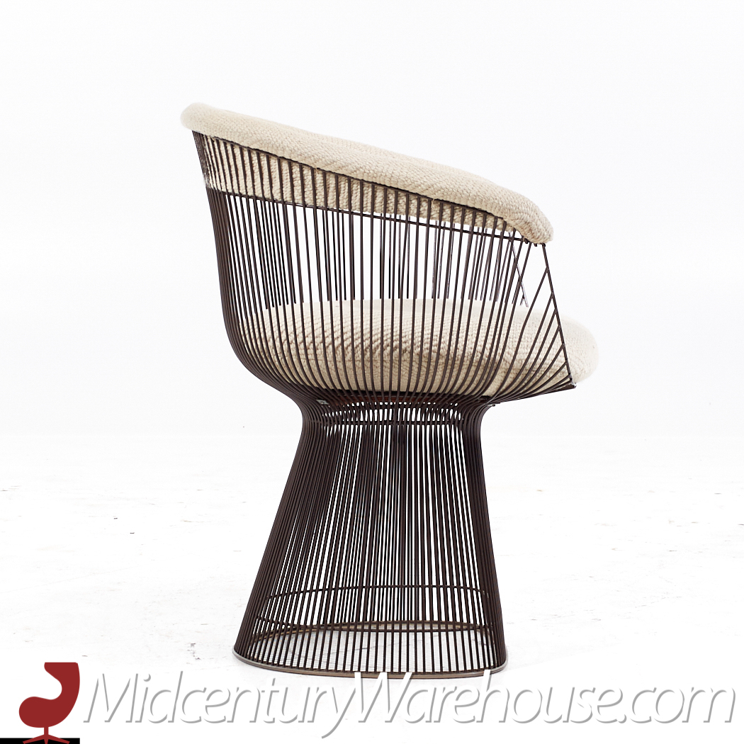 Warren Platner for Knoll Mid Century Bronze Dining Chairs - Set of 8