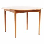 William Watting Style Mid Century Danish Teak Expanding Dining Table with 2 Leaves